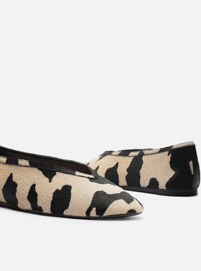 Sapatilha Animal Print Bico Redondo