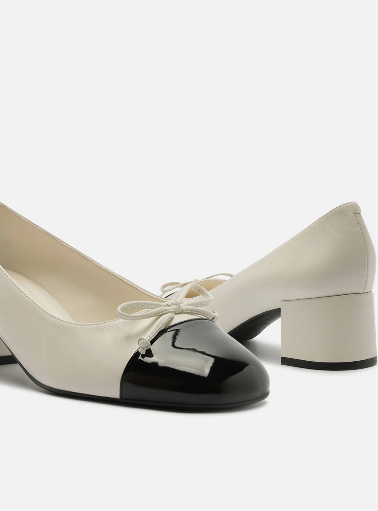 Scarpin Multineutro Salto Bloco Laço — foto 4