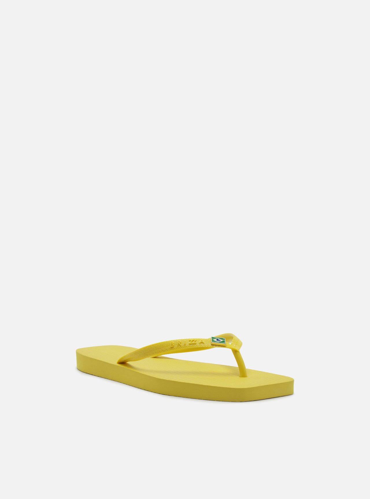 Chinelo de Dedo Amarelo Bico Quadrado Brizza — foto 2