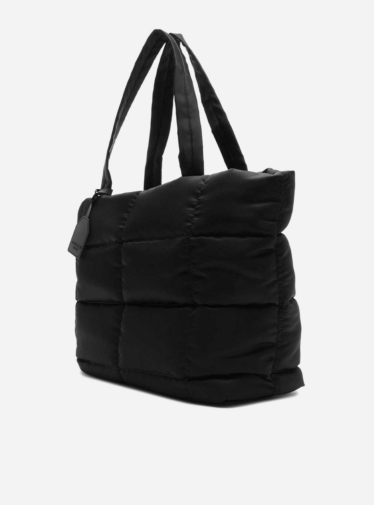 Bolsa Shopping Preta Grande Matelassê Brizza — foto 2