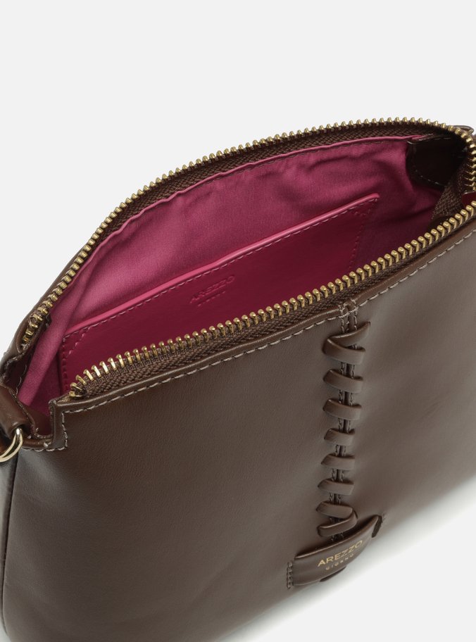 Bolsa Tiracolo Marrom Pequena