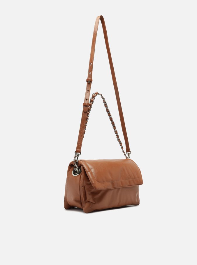 Bolsa Marrom Couro Tiracolo Média