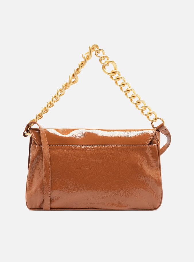 Bolsa Tiracolo Marrom Couro Amélia Grande