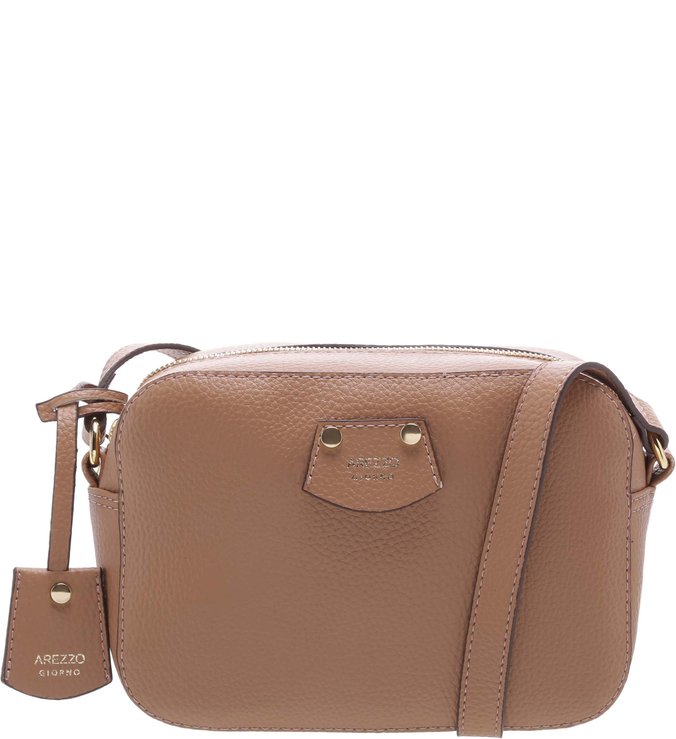 Bolsa Tiracolo Barbara Pequena Pale Nut