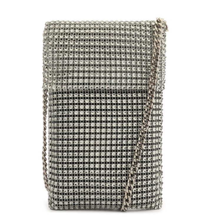 Porta Celular Metalizado Strass Aura