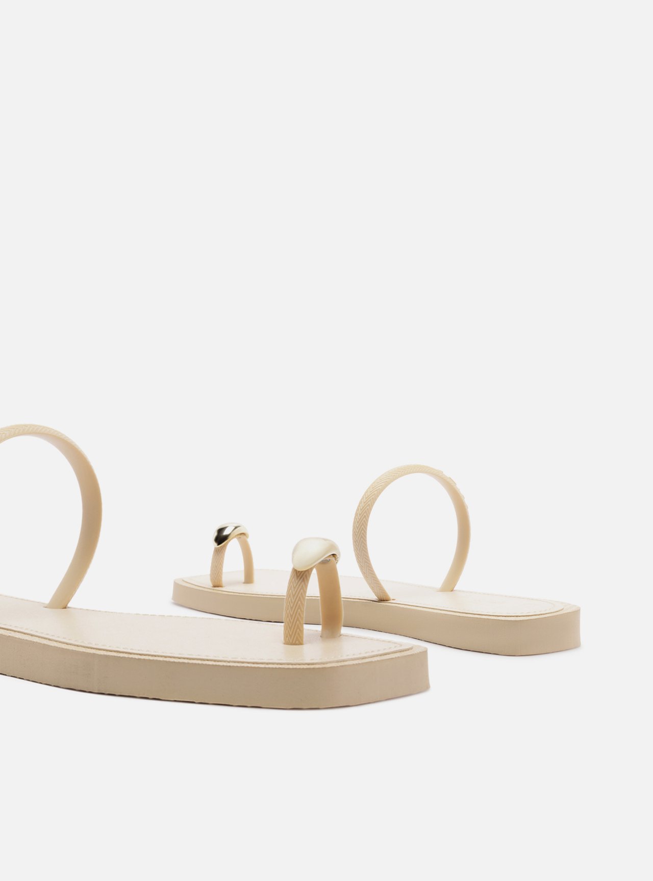 Rasteira Off White Square Dedeira Metal Brizza — foto 4