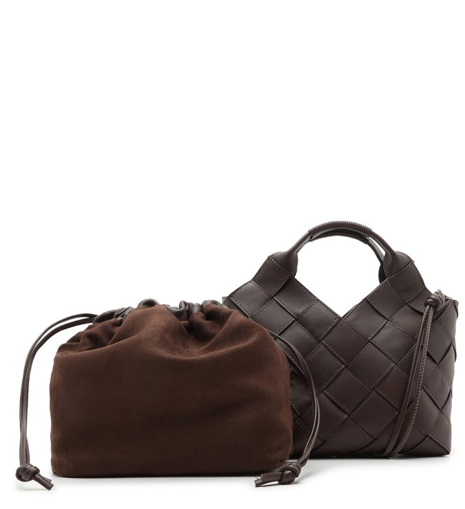 Bolsa Tote Marrom Couro Gaia Média Cacau Brown