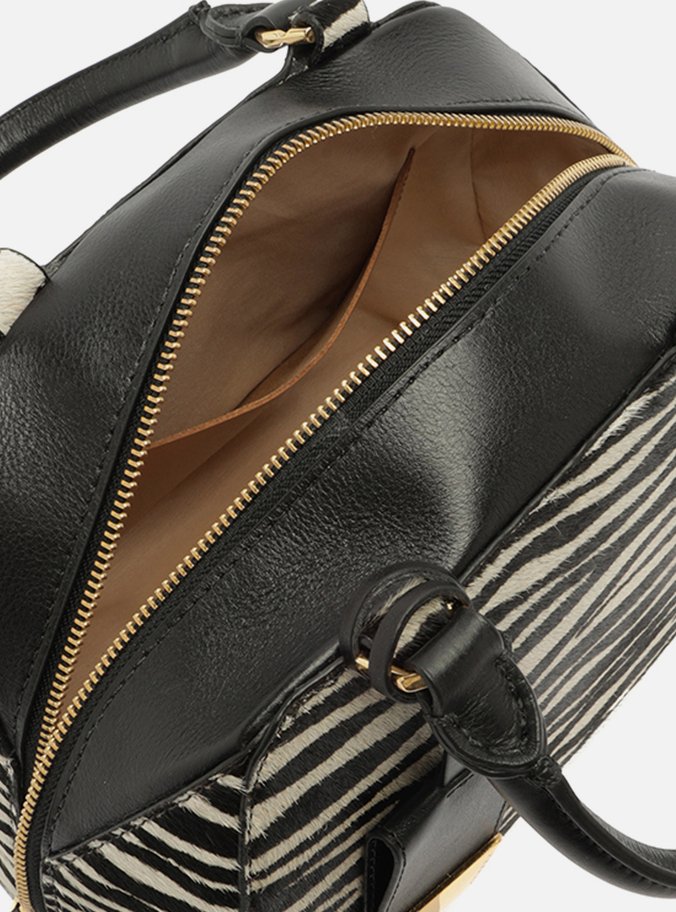 Bolsa Bowling Animal Print Zebra Média