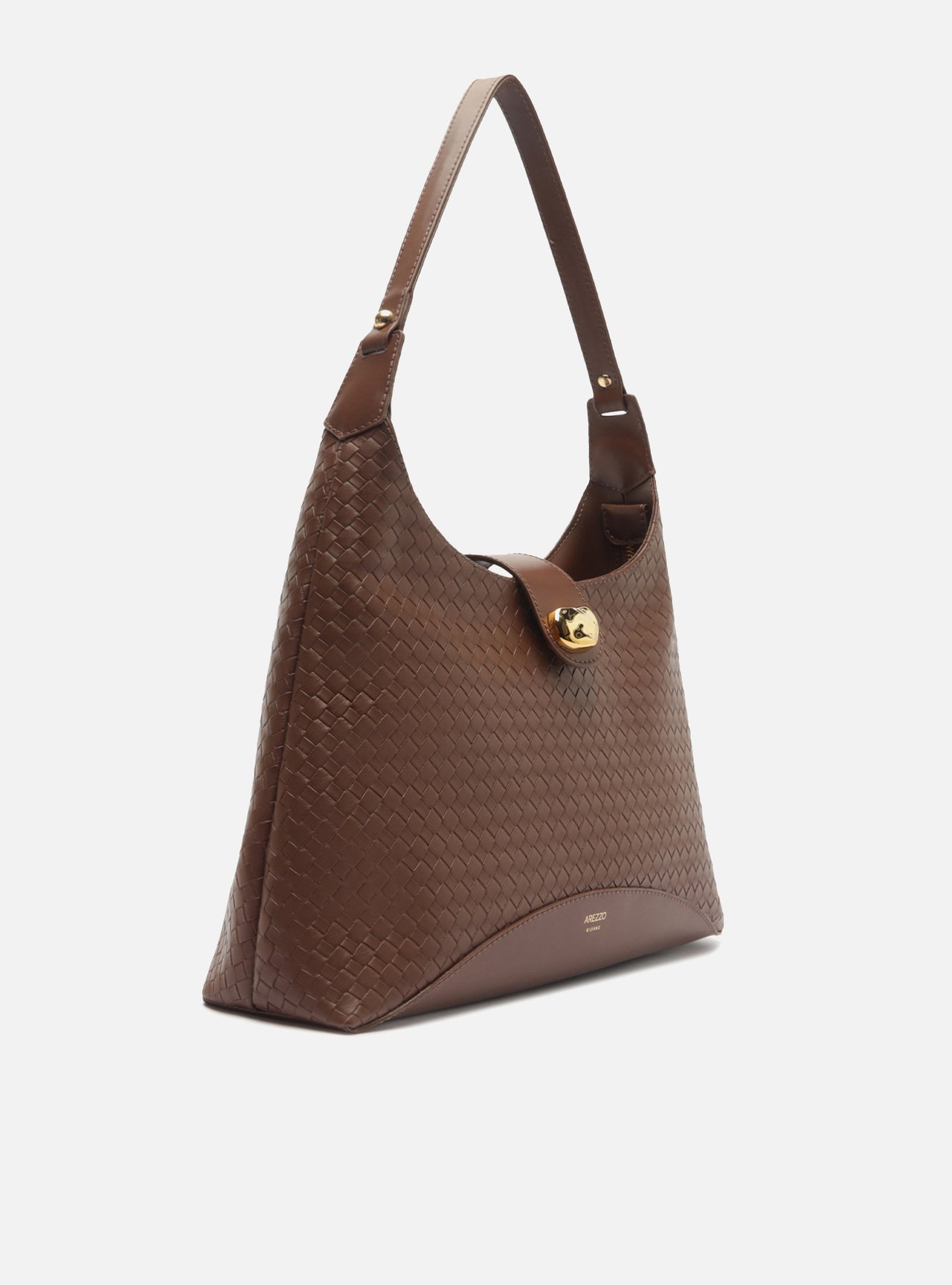 Bolsa Hobo Preta Média Tressê — foto 5