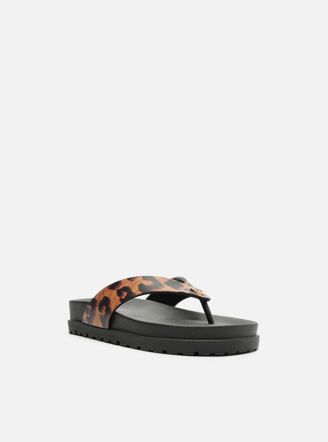 Rasteira Animal Print Tiras Brizza Flow