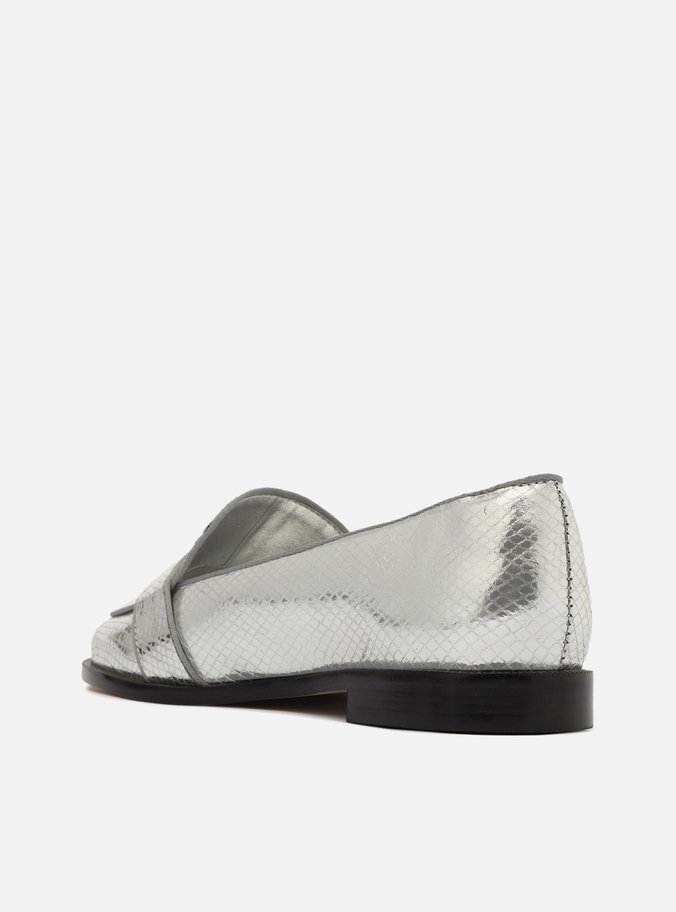 Mocassim Prata Snake Uptown