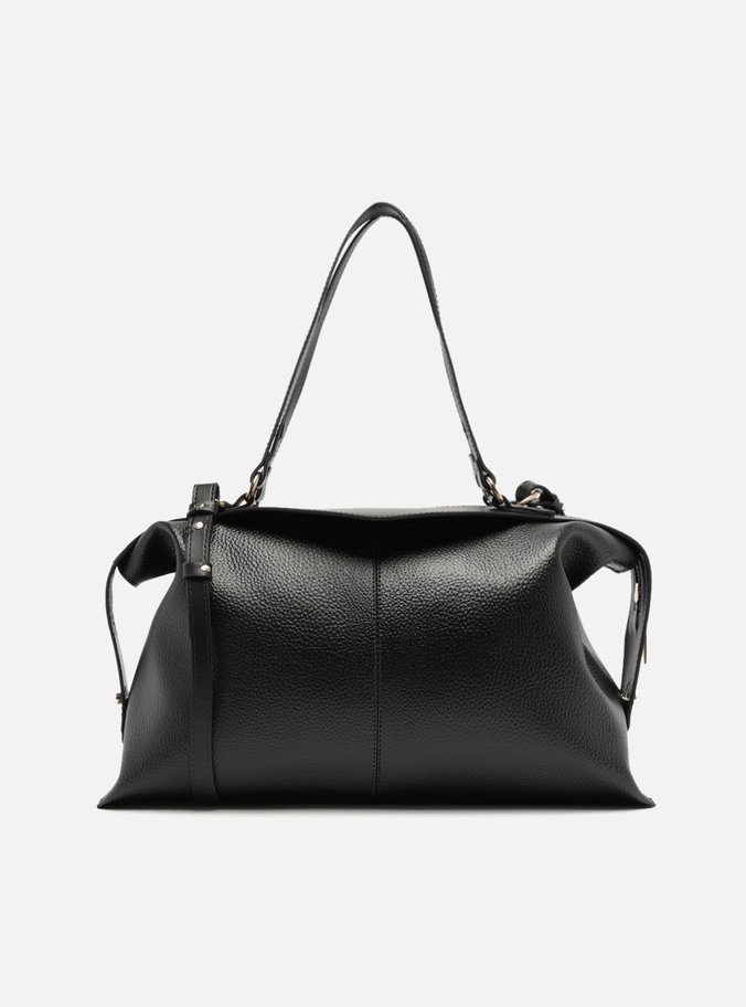 Bolsa Bowling Preta Grande Mix Texturas