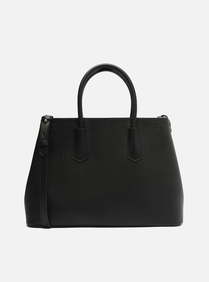 Bolsa Tote Preta Giorno Grande Bag Charm