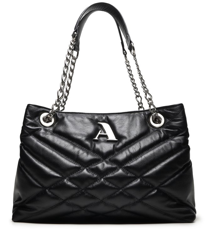 Bolsa Shopping Preta Couro Speciale Grande