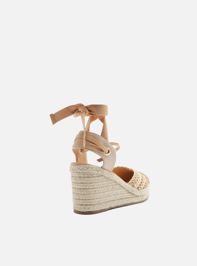 Espadrille Bege Salto Alto