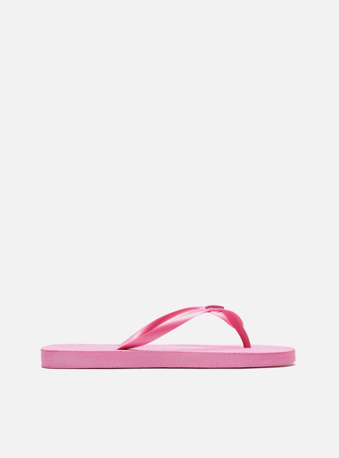 Chinelo de Dedo Rosa Tira Injetada