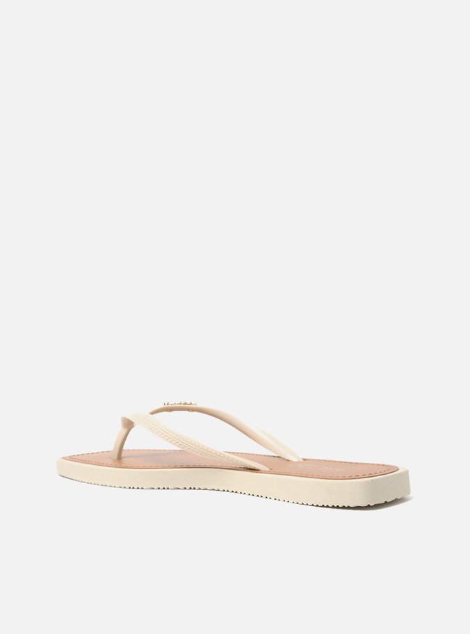 Chinelo de Dedo Off-White Bico Quadrado Brizza