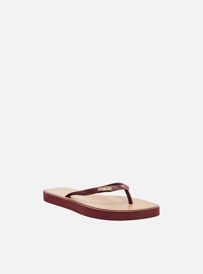 Chinelo de Dedo Vinho Leaf Recouro Brizza