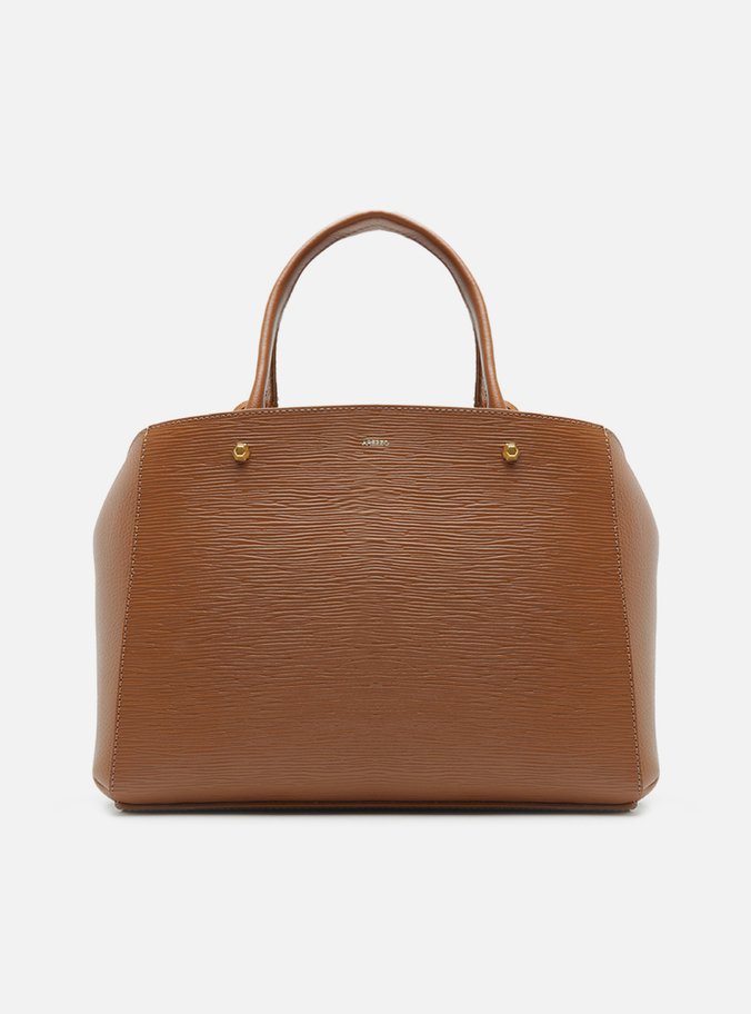 Bolsa Tote Marrom Couro Bella Média Cúrcuma