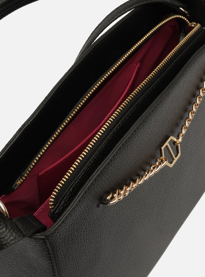 Bolsa Tote Preta Grande Corrente ID