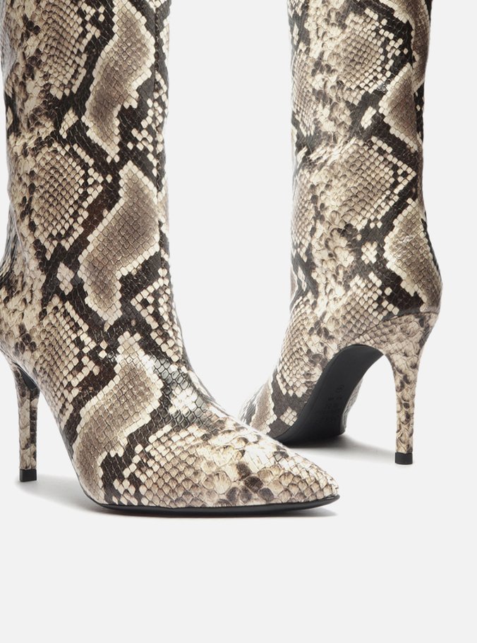 Bota Snake Cano Longo Salto Fino