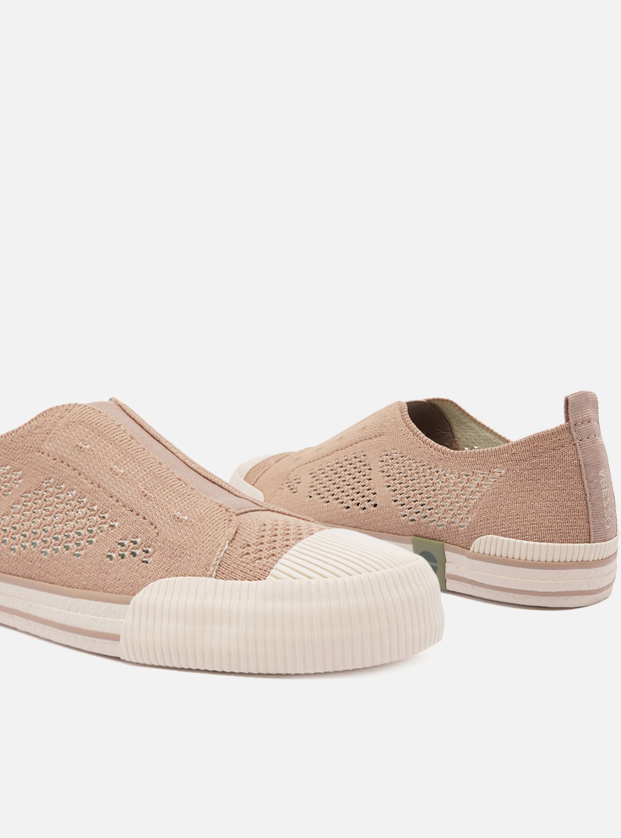 Tênis Slip On Rosa Knit Elástico Alme — foto 4