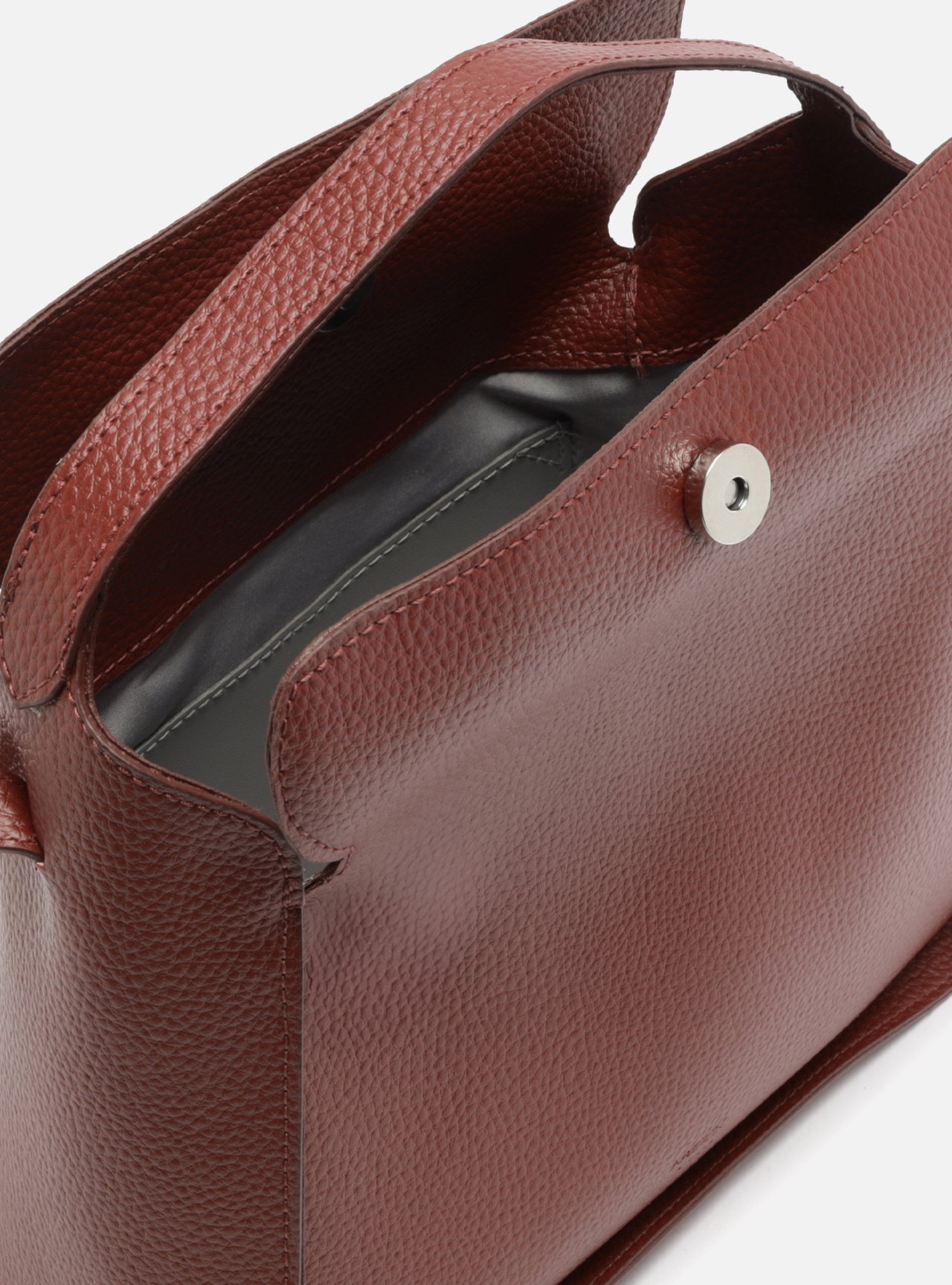Bolsa Tote Vermelha Pequena Granulada — foto 4