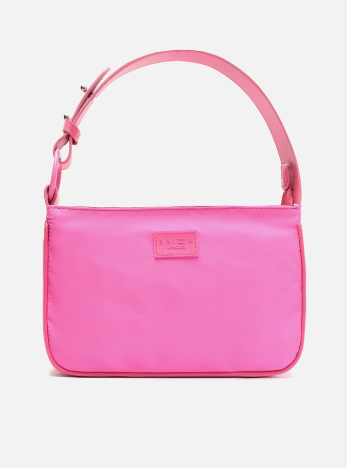 Bolsa Hobo Rosa Nylon Olivia Pequena Brizza