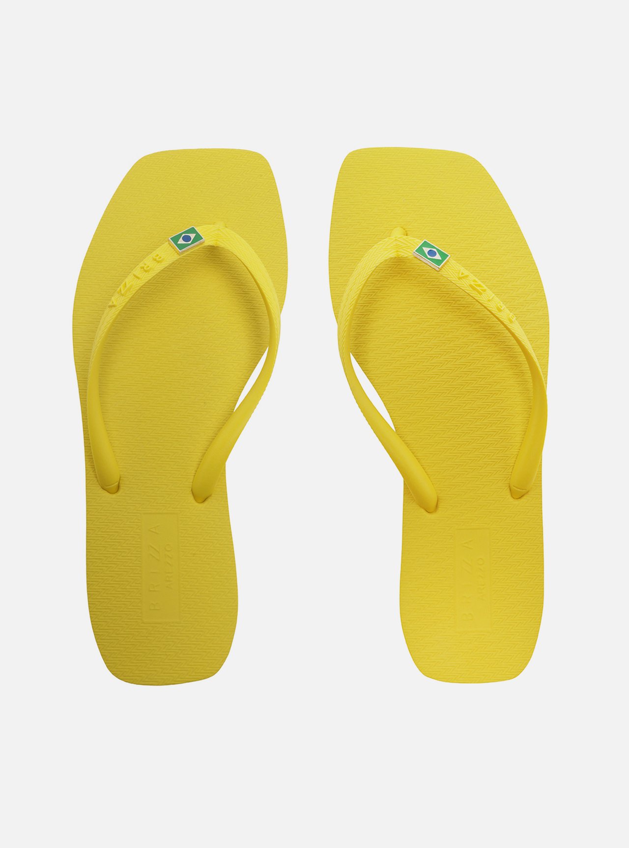 Chinelo de Dedo Amarelo Bico Quadrado Brizza — foto 1