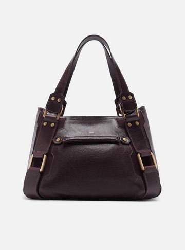Bolsa Tote Bordô Couro Gretha Grande