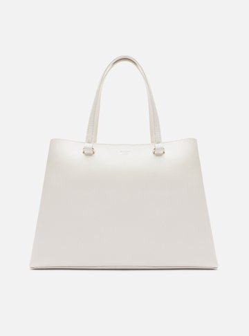 Bolsa Shopping Branca Grande Básica
