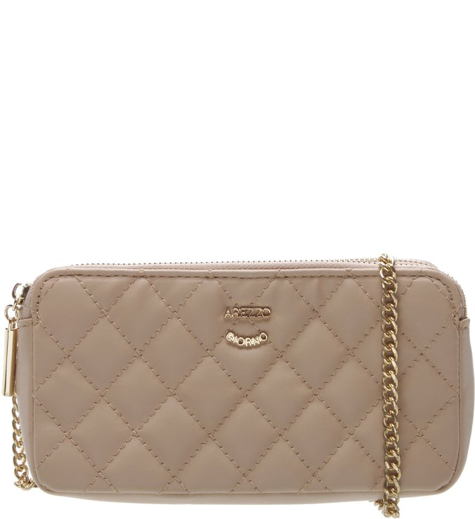 Bolsa Tiracolo Corrente Matelassê Nude