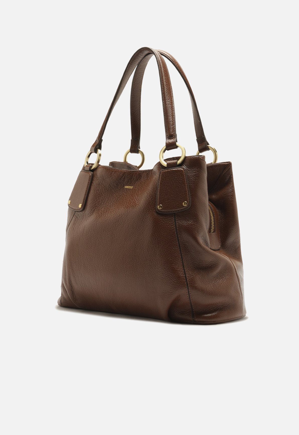Bolsa Hobo Marrom Couro Grande — foto 2
