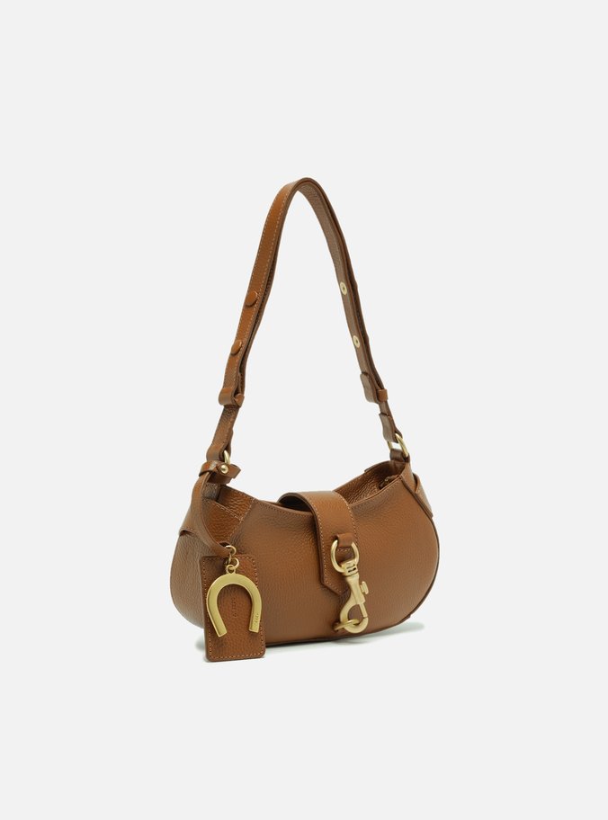 Bolsa Tiracolo Cúrcuma Couro Pequena Bag Charm