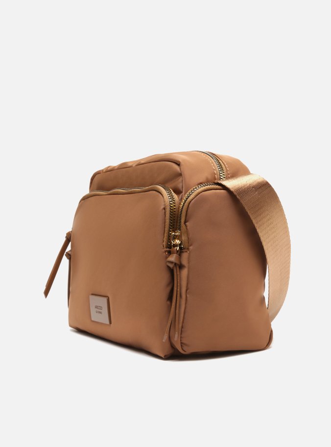 Bolsa Nylon Tiracolo Média Marrom