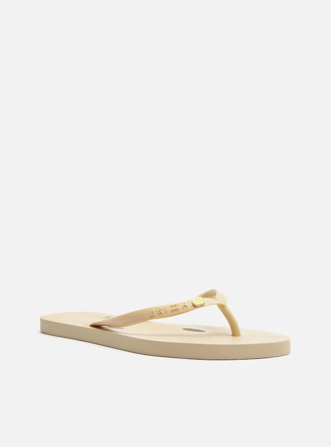 Chinelo de Dedo Branco Essential Brizza Smiley