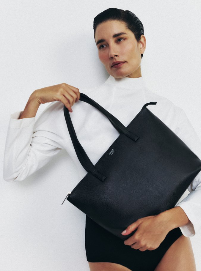 Bolsa Shopping Preto Mercato Grande