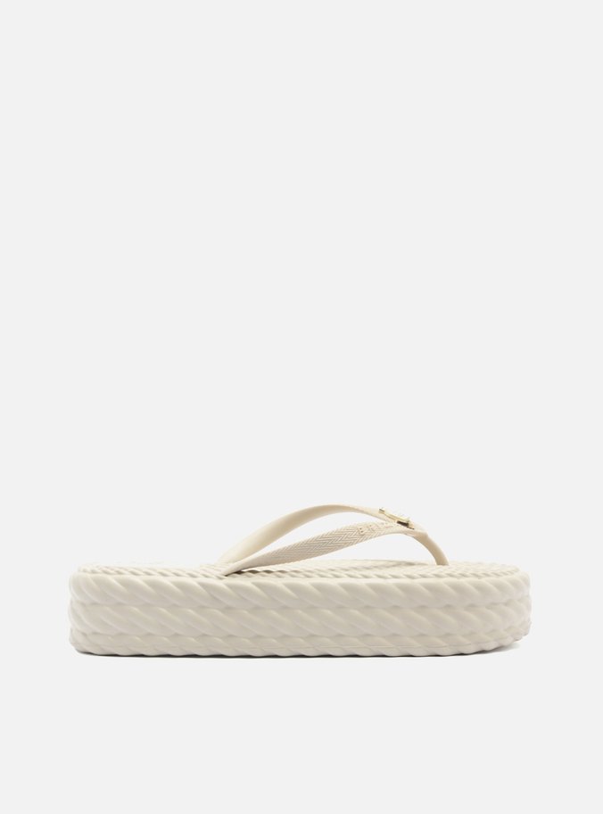 Sandália Off White Flatform Marrocos Mid Flip Flop Bacio