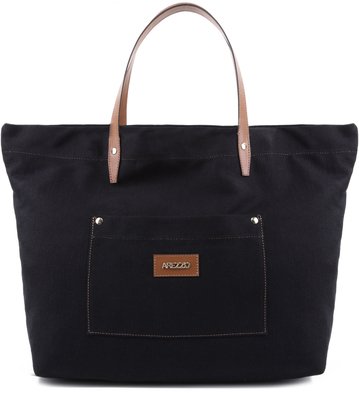Bolsa lona preta Clearance