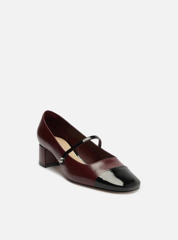 Sapato Boneca Vermelho Couro Cap Toe Verniz | Arezzo