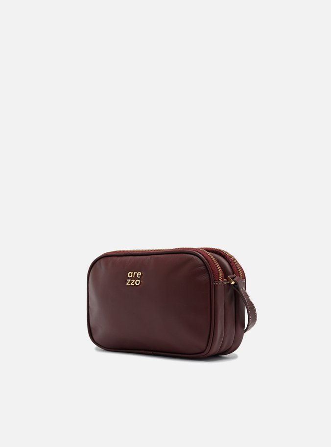 Bolsa Tiracolo Vermelha Couro Pequena Assinatura