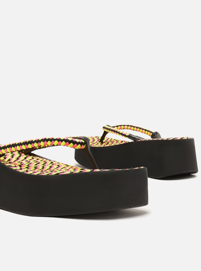 Sandália Multicolorida Flatform Sardenha Brizza
