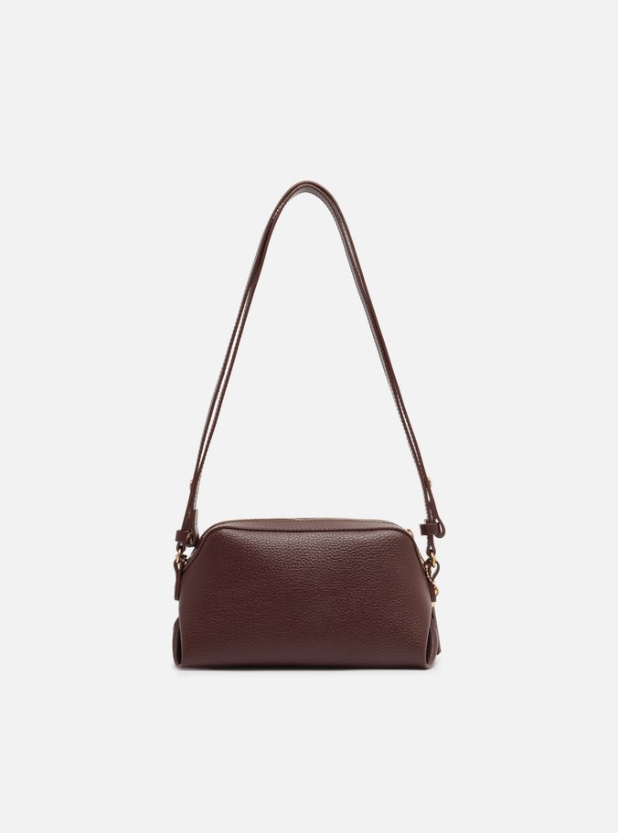 Bolsa Tote Marrom Pequena Tag Corrente