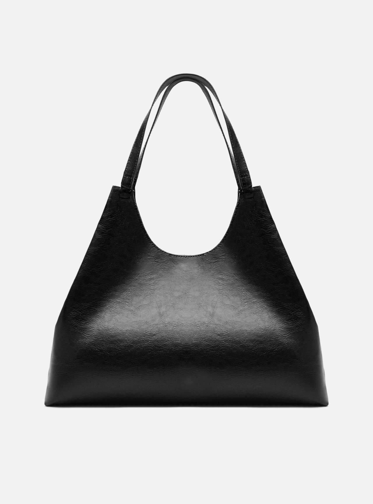 Bolsa Hobo Preta Grande Corrente Metálica — foto 3