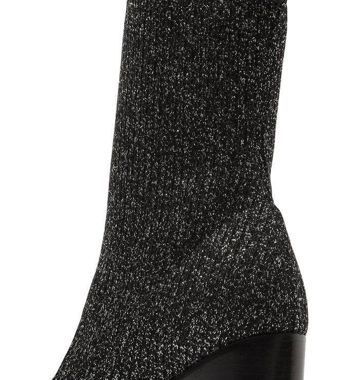 Skinny Boot Mescla Knit Cano Médio Bloco