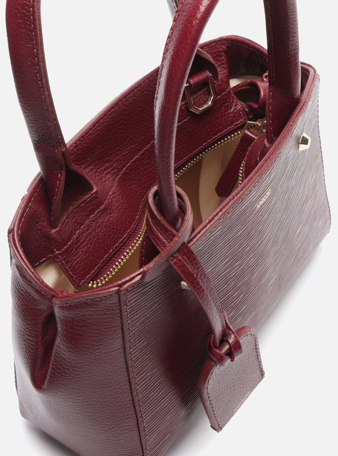 Bolsa Tote Vermelha Couro Bella Pequena