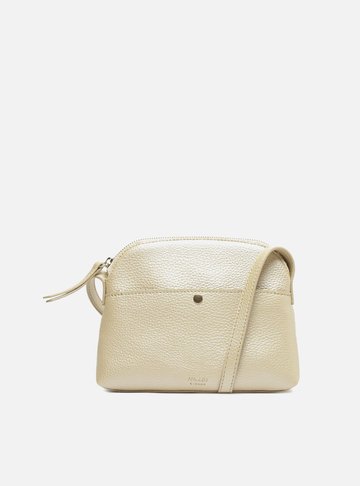 Kit Bolsa Tiracolo Média e Porta Cartões Metalizada