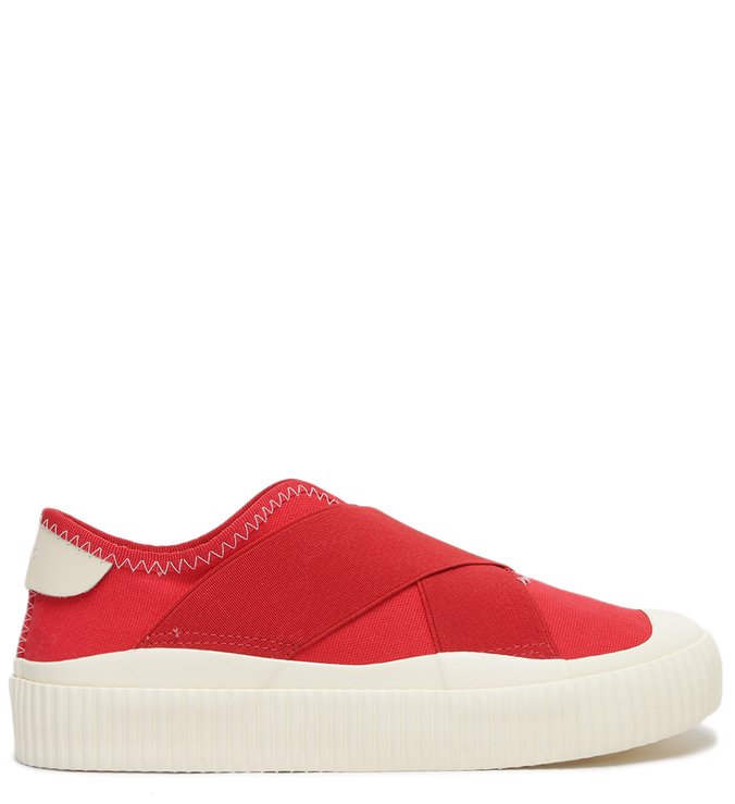 Tênis Lona Slip On Vermelho