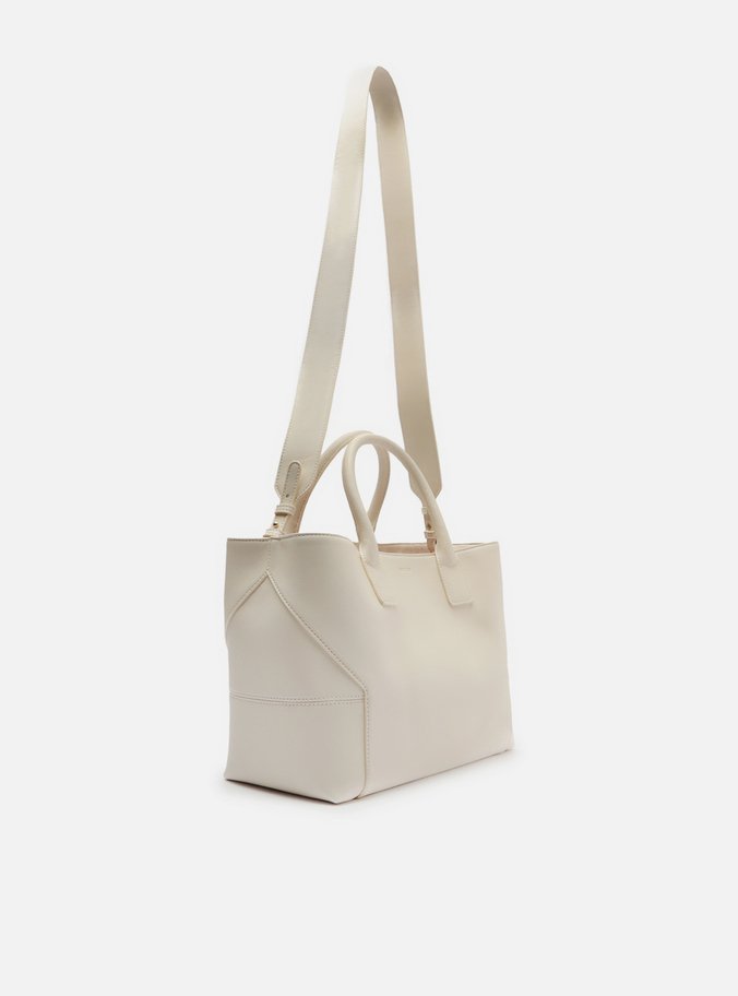 Bolsa Tote Off-White Grande Recortes