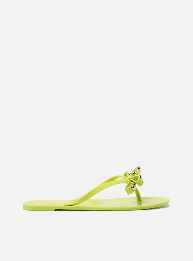Rasteira Verde Flat Brizza